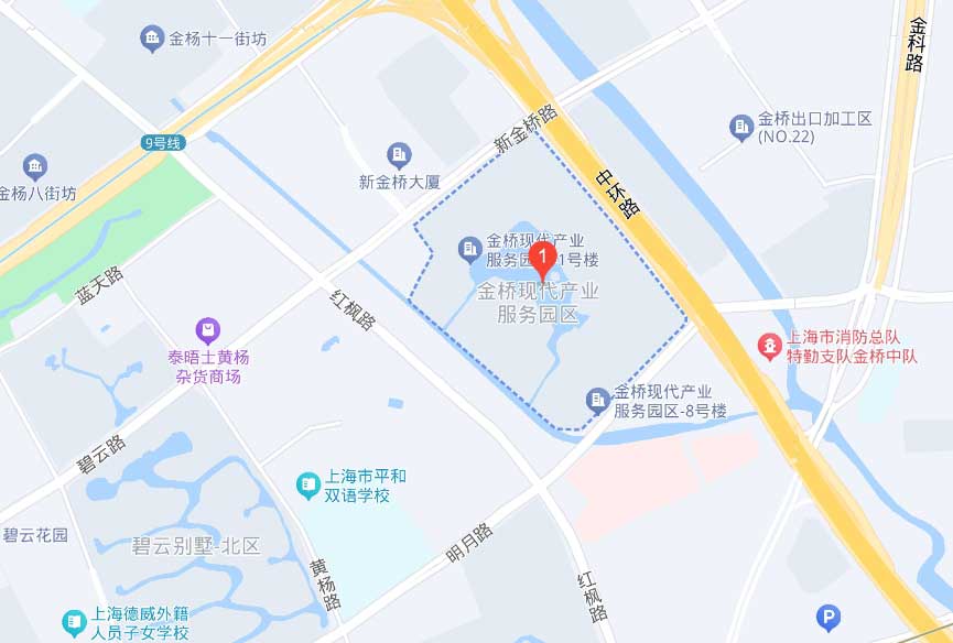 金桥现代产业服务园区/金桥软件园/Office park地图